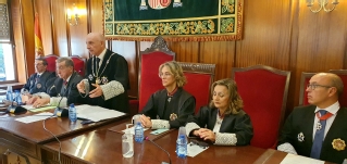 El presidente del alto tribunal castellano-manchego, Vicente Rouco, durante su intervención